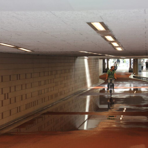 Vandaalbestendige verlichting van RXLight bij tunnel in Den Haag