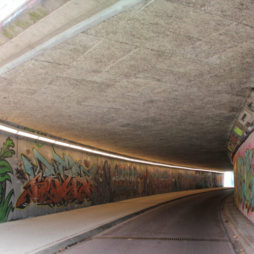 Vandaalbestendige verlichting van RXLight bij tunnel in Nieuwegein
